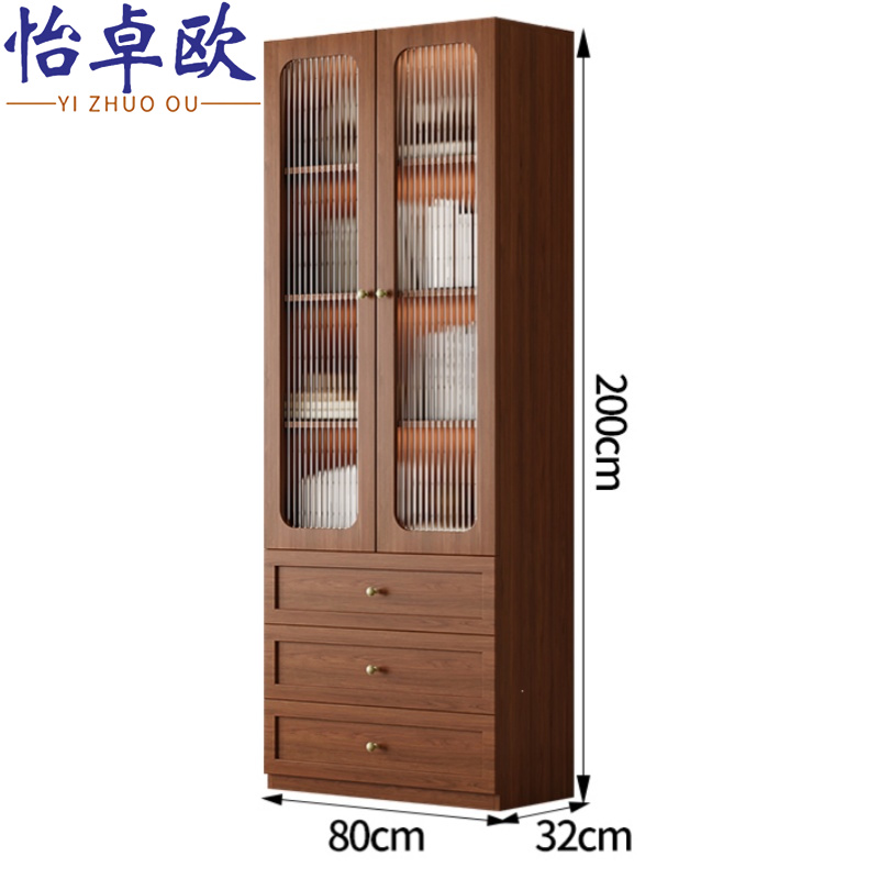 怡卓欧 办公柜2门3抽台