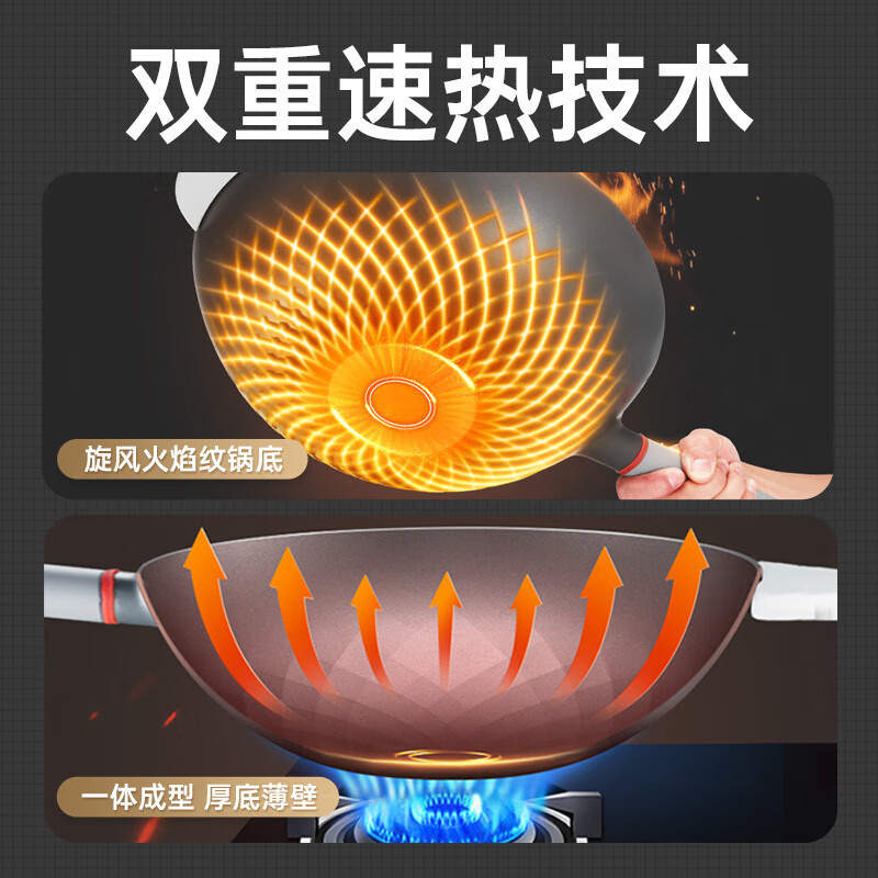 炊大皇(COOKER KING)CG32JN-X快炒锅铝合金炒锅 32CM高清大图