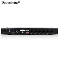 Depusheng得普声X5 前级效果器KTV人声话筒效果器防啸叫均衡调节双混响数字效果前置