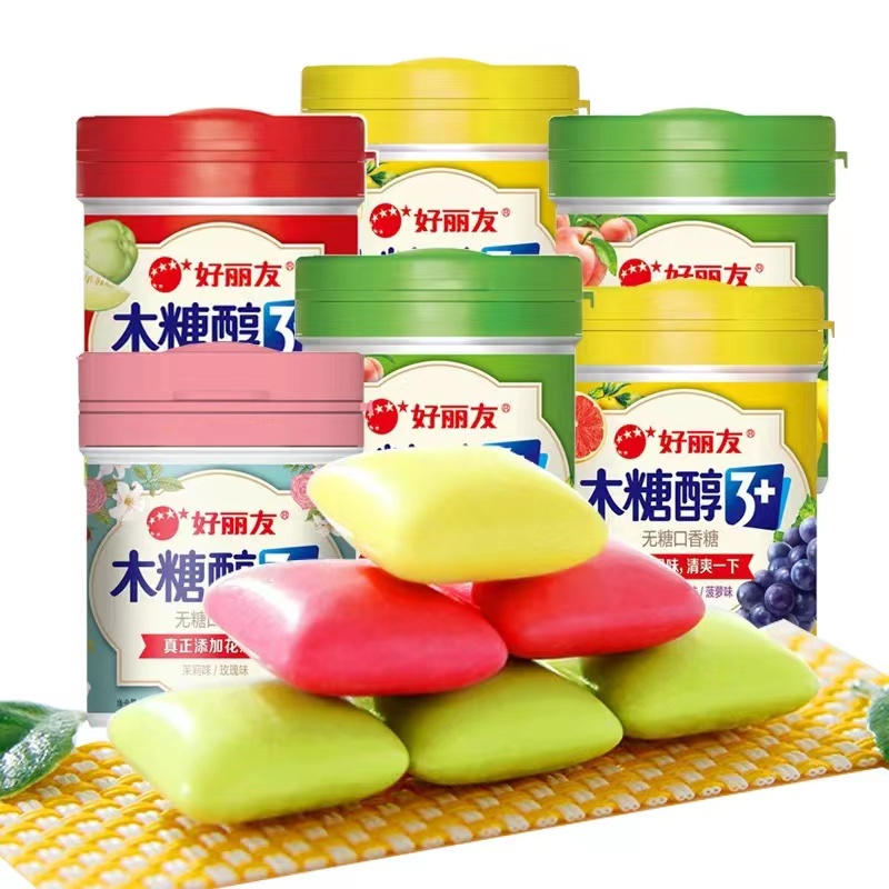 好丽友新木糖醇3+葡萄/西柚/菠萝101g*2高清大图