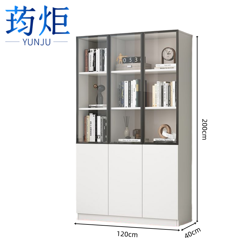 荺炬书柜 120三门 台