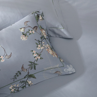 [规格:1.8米床 248*248cm 四件套]床品套件 印花四件套 长绒棉 高密丝滑全棉纯棉 床上用品 梦洁