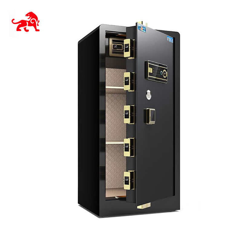 虎牌保险柜家用办公大型型指纹密码保险箱全钢防盗财务专用保密保管柜 博瑞系列 100cm 钢琴黑