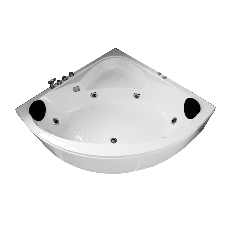 家用情侣独立式扇形浴缸三角浴缸小户型冲浪按摩恒温加热双人波迷娜BOMINA