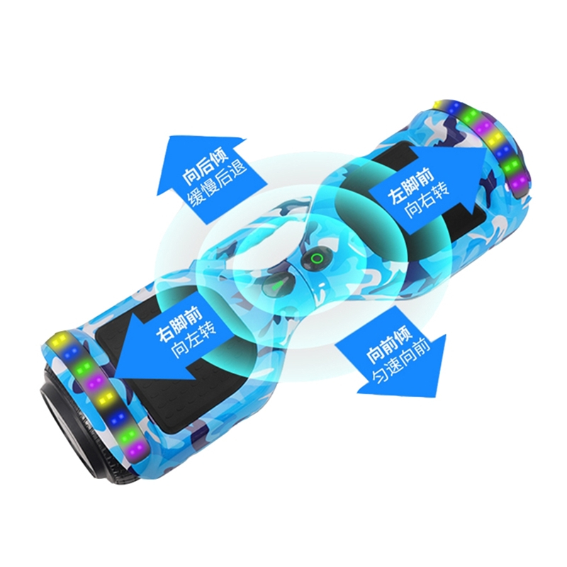 凯速达KAISUDA智能平衡车扭扭车K6迷彩蓝高清大图