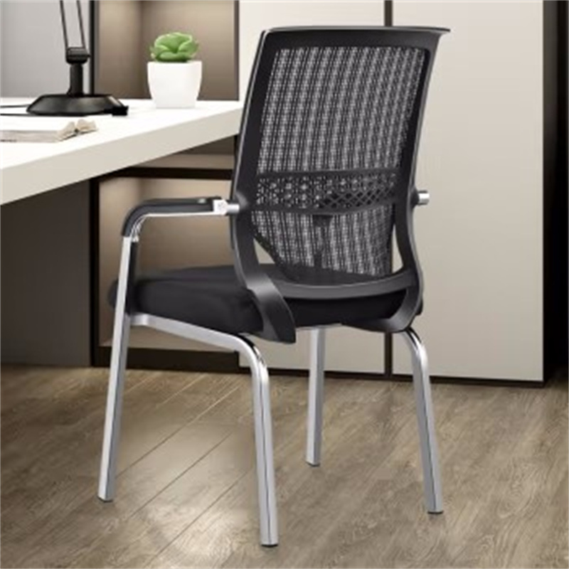 环杰电脑办公椅hj1009网布会议弓形椅