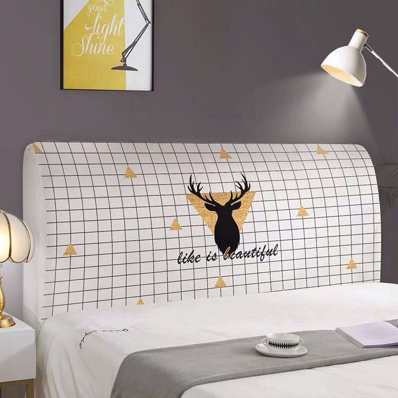 床头套罩 床头罩全包软包床靠背罩北欧风格简约现代可拆洗 绿树成荫 高度50~65*长度220cm(通用)高清大图