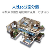 海尔(Haier)壁挂炉天然气 L1PB26-HM(T)采暖炉纤薄体积26KW 采暖洗浴两用燃气热水器 智能抗风压三级防