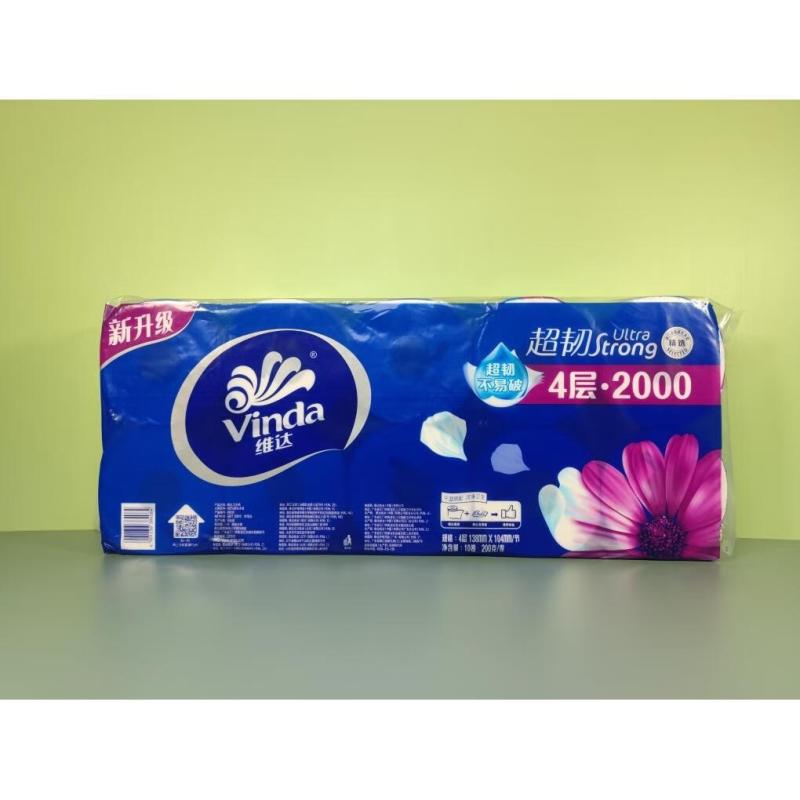 维达 V4519 超韧有芯卷纸 4层 200g*10卷*6提/件 单位:1提高清大图
