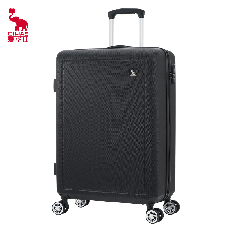 爱华仕(OIWAS) 时尚商务 飞机轮拉杆箱 旅行出差密码箱OCX6770A-24黑色旅行箱行李箱高清大图