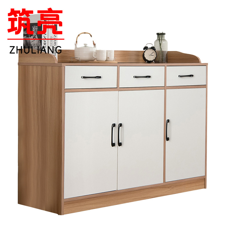 筑亮 餐边柜 120cm黄白 台高清大图