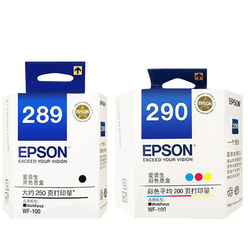 爱普生(EPSON)T289 T290彩色墨盒 适用WF-100机型
