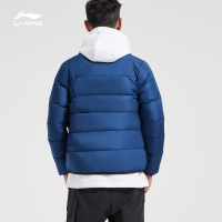李宁短款羽绒服男士韦德篮球系列修身冬季休闲鹅绒运动服
