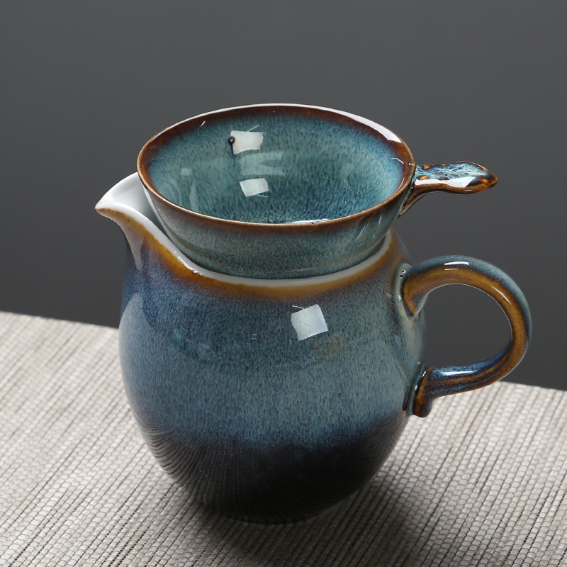 苏氏陶瓷(SUSHI CERAMICS)茶具套装新窑变银丝釉泡茶碗苹果功夫茶杯陶瓷三才盖碗13头礼盒装