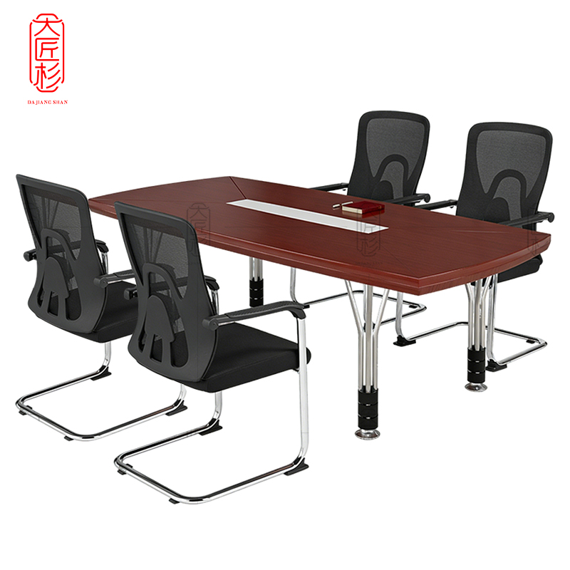 大匠杉 会议桌培训桌椅组合 2400*1200*760mm1桌4椅高清大图