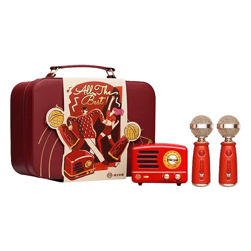 猫王收音机猫王音响猫王小王子OTR+ 欢唱双麦版[新年礼盒]麦克风K歌音响新年礼盒礼物高清大图