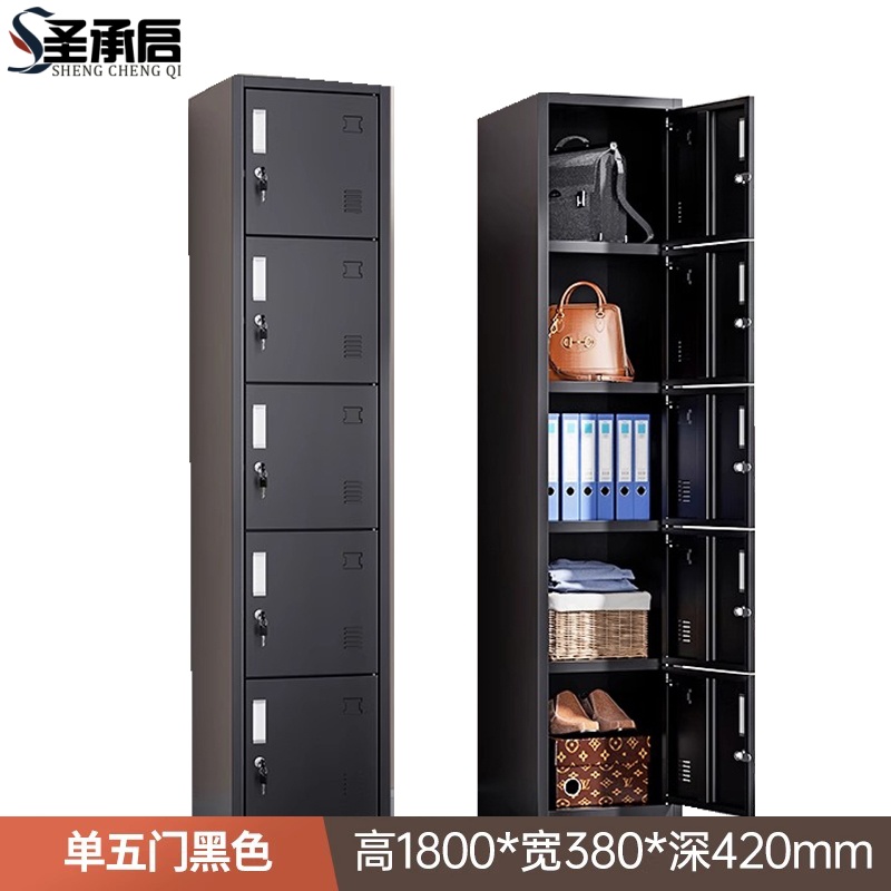 圣承启铁皮衣柜单五门台高清大图