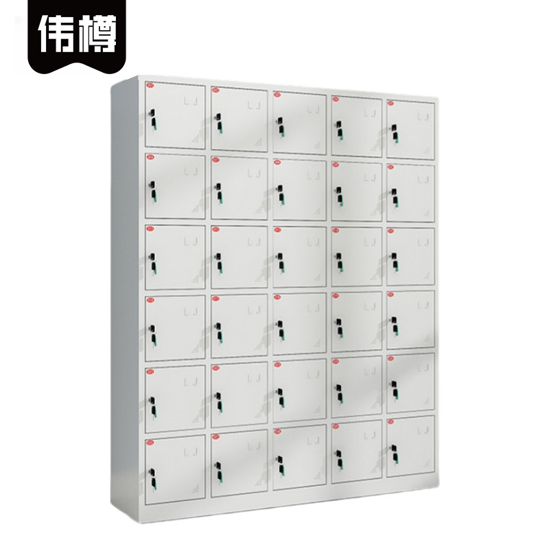 伟樽工具充电柜30门1400*350*1730mm台高清大图