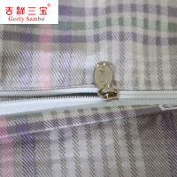 吉祥三宝家纺 全棉斜纹印花床品套件床上用品床单被套 情格 绗缝 1.5m床 四件套