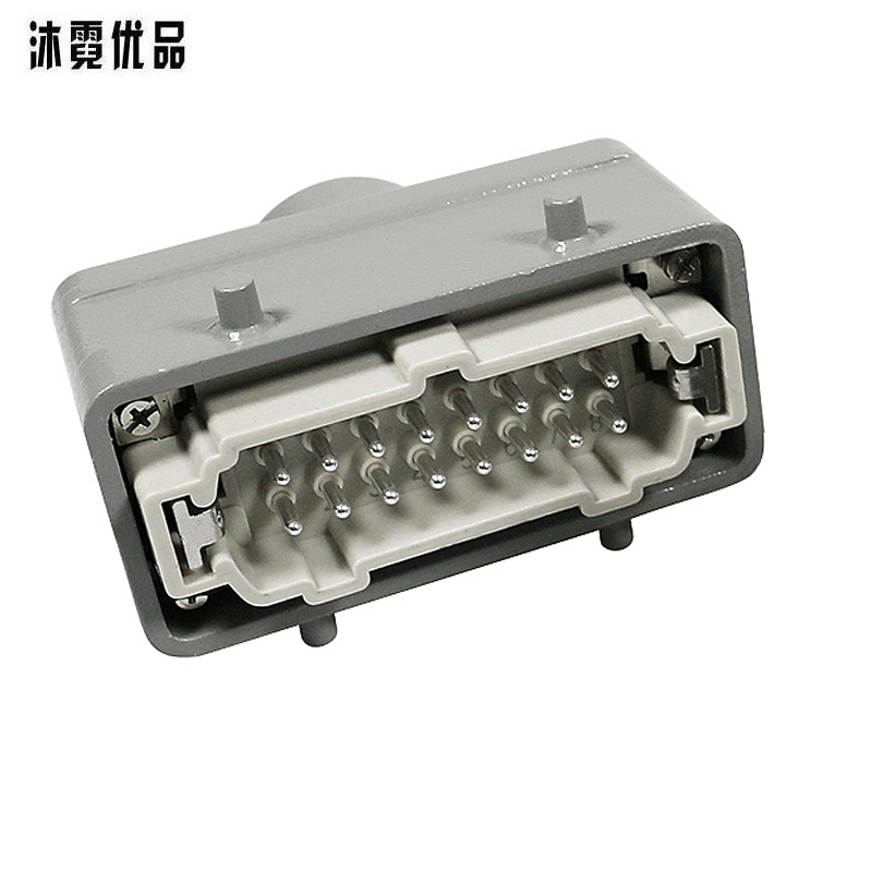 沐霓优品 16针矩形公母接头 公头 个高清大图