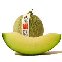 冠町 网纹蜜瓜 玫珑甜瓜当季新鲜水果 苏宁直采 5斤带箱