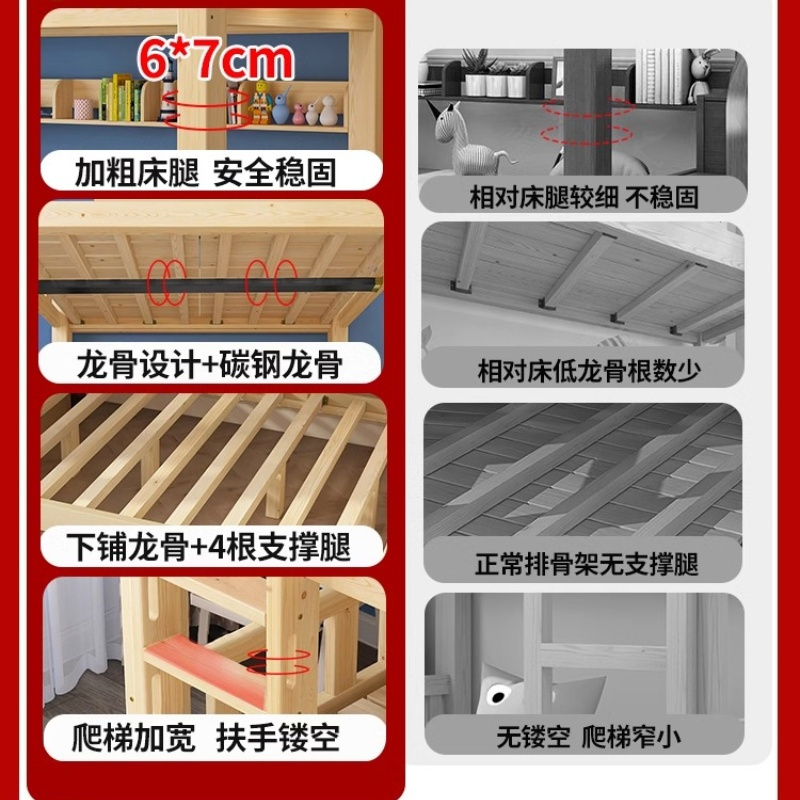 赛颐盛上下铺双层床2000*900*1700mm张高清大图