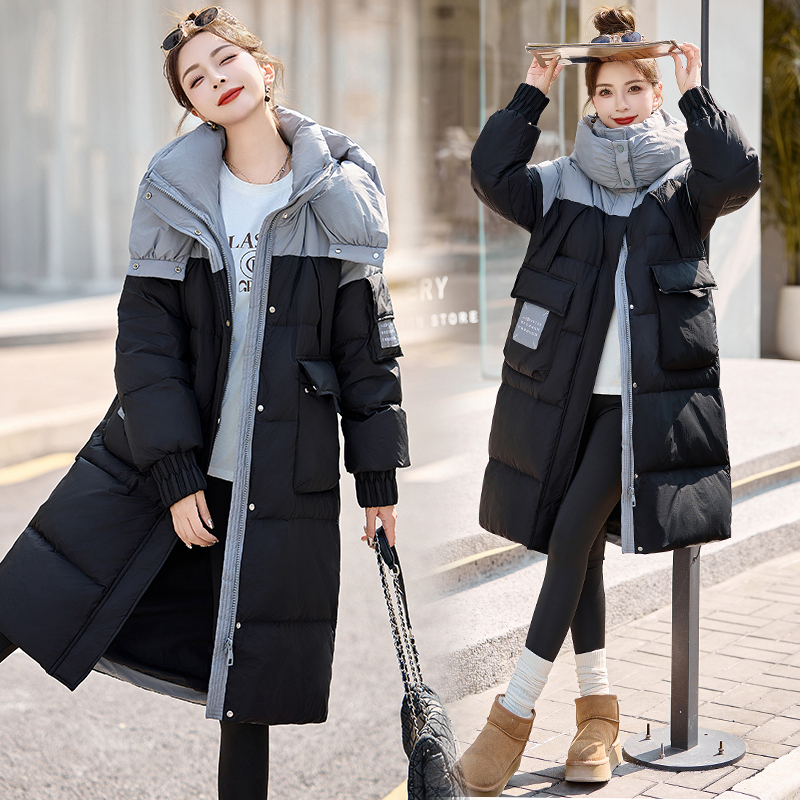 高端欧货羽绒服女冬季2024新款过膝90白鸭绒高级感加厚中长款保暖外时尚羽绒服秋冬新款宽松大码冬季羽绒服女女款加厚外套冬高清大图