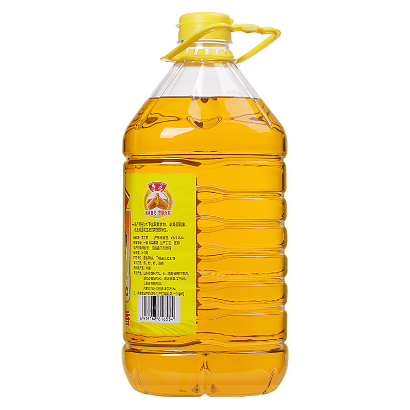 鲁花 食用油 5S 物理压榨 压榨一级 花生油4L*2