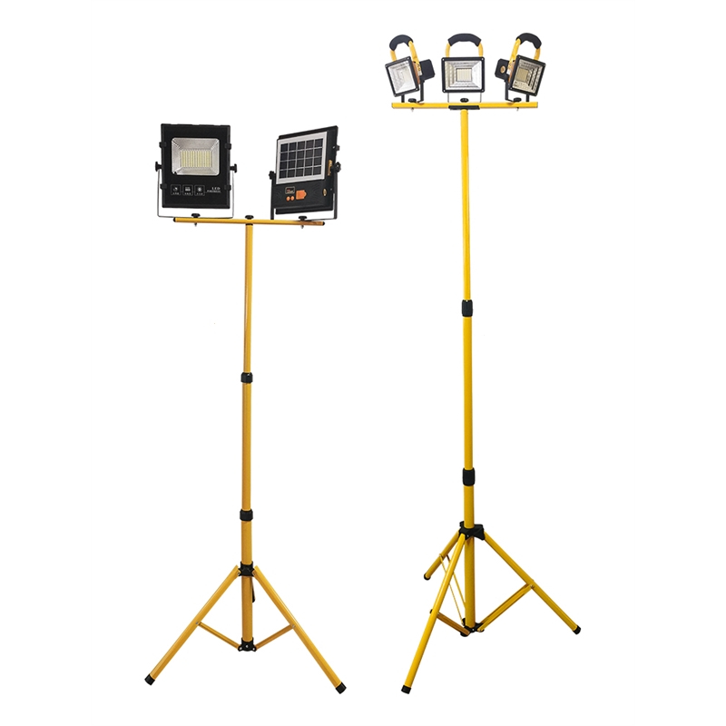 投光灯支架户外2米摆摊灯夜市伸缩灯架便携led应急照明灯大三脚架