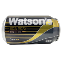 Watsons屈臣氏 苏打水 苏打汽水原味330ml*24罐/箱