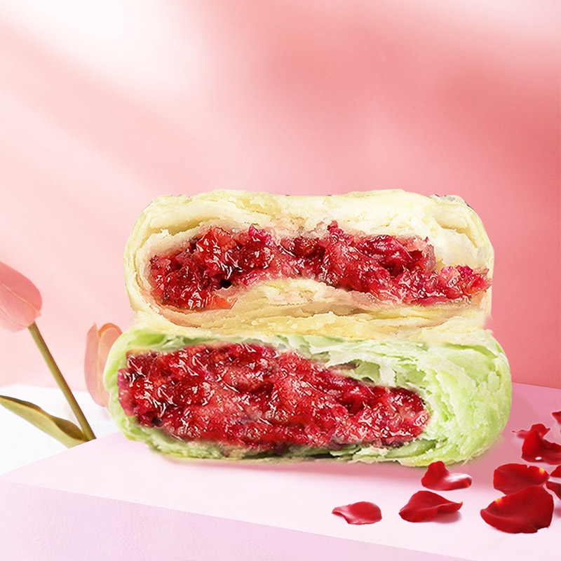 味滋源玫瑰鲜花饼500g云南特产一整箱玫瑰花饼糕点点心充饥夜宵