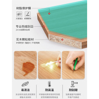 易企采 120*40*80CM两门四抽文件柜 木质带锁小柜子移动收纳柜抽屉柜档案资料储物柜矮柜