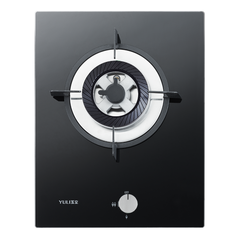 玉立(yuli)燃气灶 单灶 节能 玻璃灶 防爆安全 jzy/t-100bz 黑色 液化