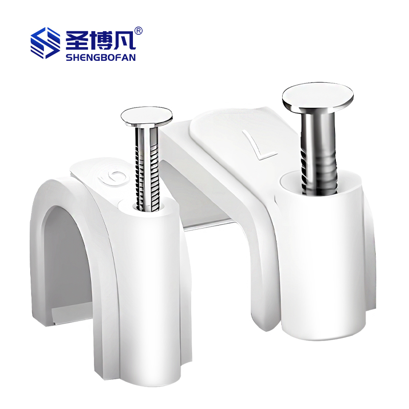 圣博凡 EDC-105 塑料钢钉线卡 圆型16mm 100个/包