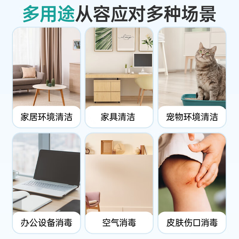 秝客0729-3%双氧水过氧化氢皮肤伤口清洗杀菌空气消毒过氧化氢溶液双氧水 500ml 5瓶装高清大图