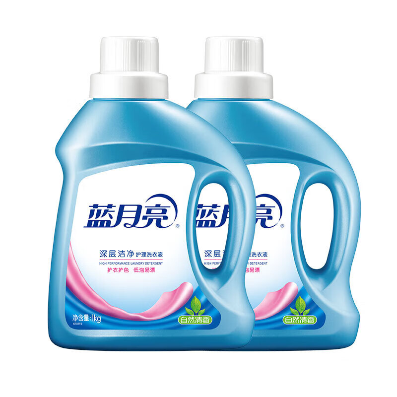 蓝月亮自然香洁净1kg*2+风清白兰预涂500g+袋装500g*2+百合清香宝宝洗衣液1kg 81000440高清大图