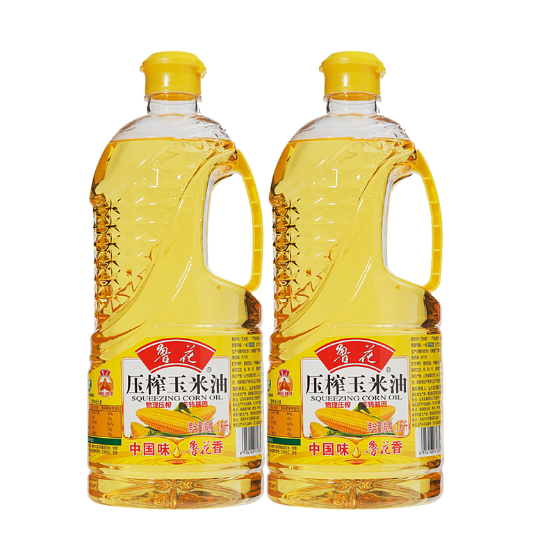 鲁花压榨玉米油 1.6L*2