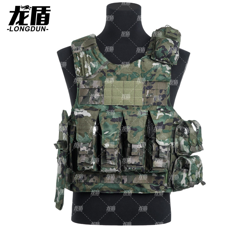龙盾战斗携行具战术背心快拆全套作战装具防弹衣军迷装备丛林荒漠水墨纹