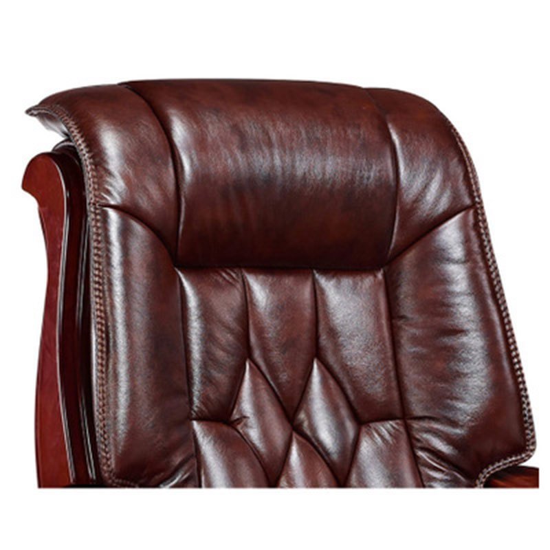 进口牛皮老板椅子可躺真皮椅子办公椅子大班椅子经理办公转椅子c7840