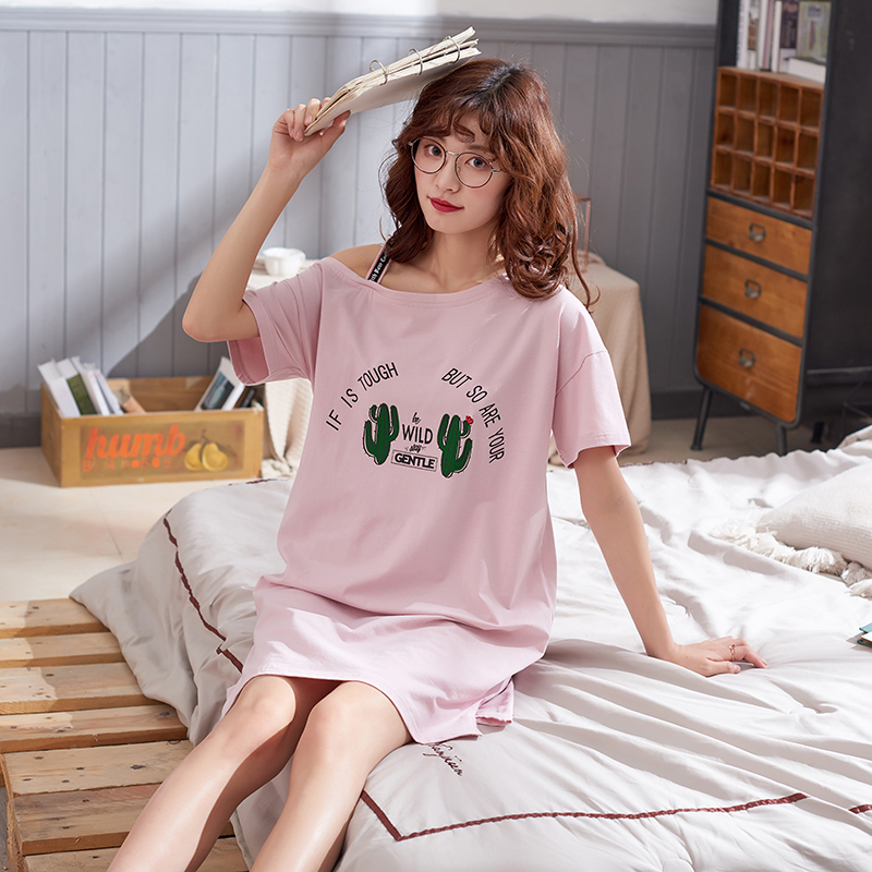 夏季胖mm薄款背心睡衣大码女装莫代尔无袖连衣裙吊带睡裙