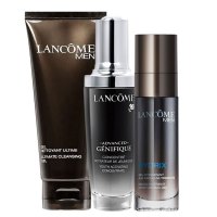 兰蔻(LANCOME)男士面部护肤套装礼盒 舒缓补水3件(洁面+保湿乳液+小黑瓶精华)