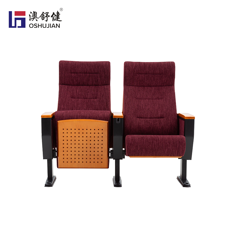 剧院椅阶梯报告厅礼堂椅会议室带写字板排椅电影院椅子 澳舒健 礼堂椅SJ8633张高清大图