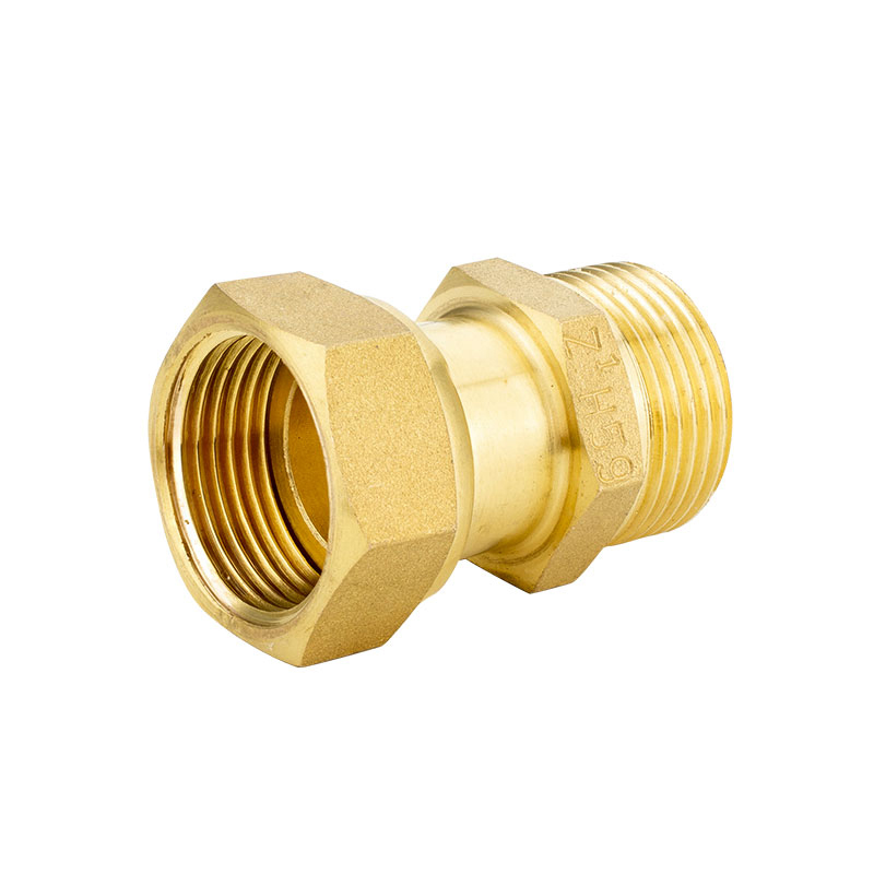 阀铜4分6分内外丝等径活接直接太阳能热水器接头水管配件 1寸2(镀镍)