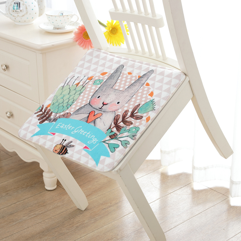 家柏饰(CORATED)椅垫夏季时尚坐垫法兰绒学生餐椅垫 屁股垫 防滑座垫