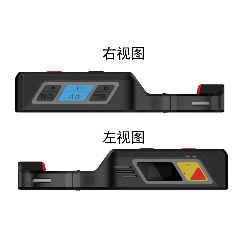 新源绿网 GE-2010F-CGJ-W 头戴款 64G 1080P 外挂 供电服务记录仪 (计价单位:台) 黑色高清大图