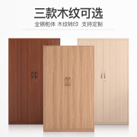 京洛阳台柜玄关储物收纳柜木纹钢制铁皮柜子家用衣柜鞋柜防晒防潮带锁