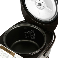 象印(ZO JIRUSHI)电饭煲NS-TSH18C 微电脑定时电饭锅 5L 家用黑晶内胆 带蒸笼底盘加热 6-10人份