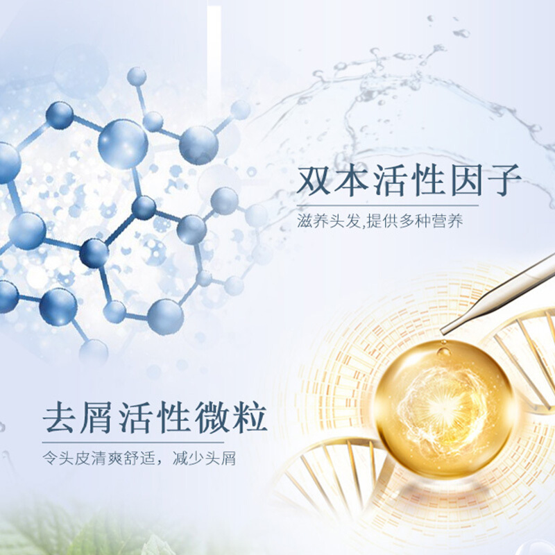 隆力奇 洗发用品 1000ml 新活力去屑清爽控油型