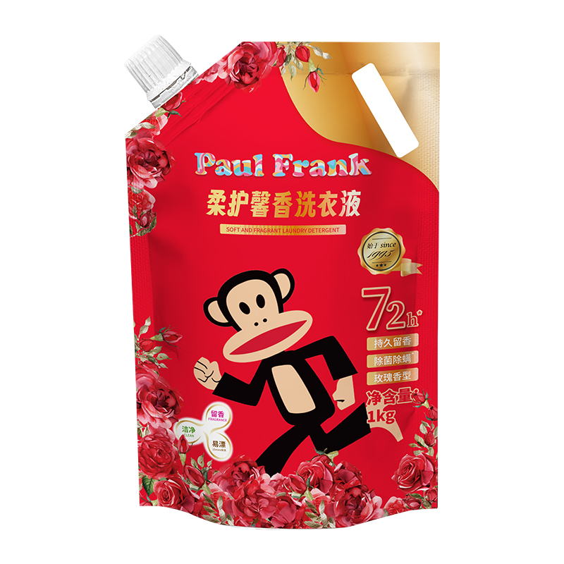 大嘴猴(Paul Frank) 柔护馨香 1KG 袋装 洗衣液 1.00 瓶/袋 (计价单位:袋)