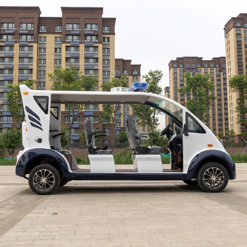 环宇首骐电动巡逻车小区物业保安电瓶车巡逻车校园纠察车3排无门8座